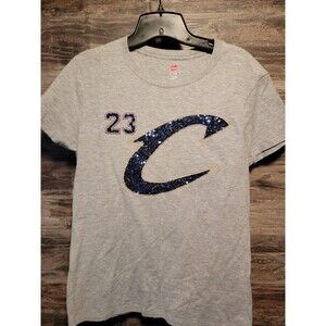 Cleveland Cavs LeBron Glitter Tee Sz M